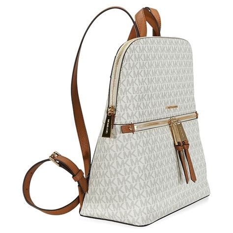 michael michael kors rhea medium slim logo backpack|michael kors rhea backpack large.